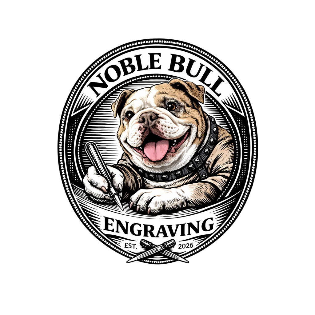 Noble Bull Engraving